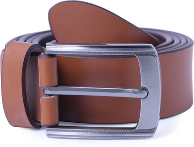 Aller Men Black Genuine Leather Belt, Brown
