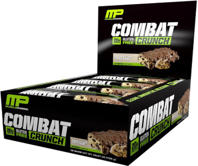 MusclePharm Combat Crunch Protein Bars(0.756 kg, Chocolate Chip Cookie Dough)