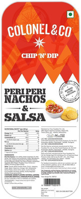Colonel & Co Peri Peri Nachos with Salsa with Hot Cheese Nachos with Salsa Chips(299 g)
Colonel & Co Peri Peri Nachos with Salsa with Hot Cheese Nachos with Salsa Chips(299 g)
