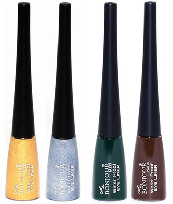 Bonjour Paris water proof bonjour eye liner 5 ml(Golden, Silver, Dark Green, Brown)