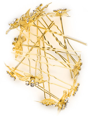 ART OF HAIR FASHION JEWELLERY New Styling Hair pins for Bun Decoration / Hair Accessories(Set of 12 Pcs) Bun Clip(Gold)
ART OF HAIR FASHION JEWELLERY New Styling Hair pins for Bun Decoration / Hair Accessories(Set of 12 Pcs) Bun Clip(Gold)