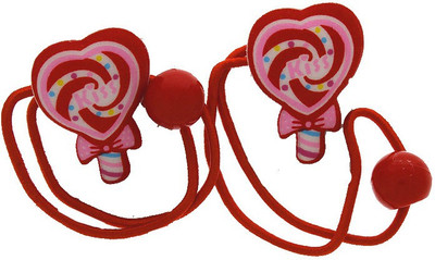 Anuradha Art Jewellery Rubber Band Rubber Band(Pink)