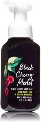 Bath & Body Works Gentle Foaming Hand Soap, Black Cherry Merlot with White Tea & Ginseng - 259ml (8.75oz)(259 ml, Pump Dispenser)
Bath & Body Works Gentle Foaming Hand Soap, Black Cherry Merlot with White Tea & Ginseng - 259ml (8.75oz)(259 ml, Pump Dispenser)