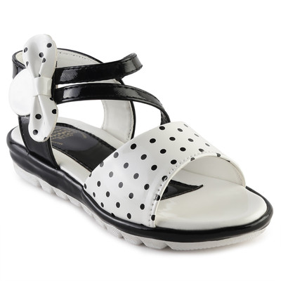 Minnie Girls Velcro Sports Sandals(Black