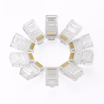 BalRama 100pcs RJ45 Connectors Modular 8 Pin Network Cable Plugs RJ-45 Adapter Crimps for Cat5 Cat5e Cat6 Rj 45 Ethernet Cable Plugs Heads Lan Adapter(10 Mbps)
BalRama 100pcs RJ45 Connectors Modular 8 Pin Network Cable Plugs RJ-45 Adapter Crimps for Cat5 Cat5e Cat6 Rj 45 Ethernet Cable Plugs Heads Lan Adapter(10 Mbps)