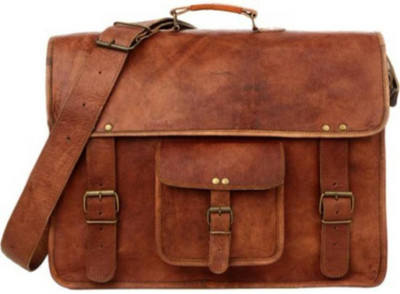 PINO 13 inch Laptop Messenger Bag(Brown)