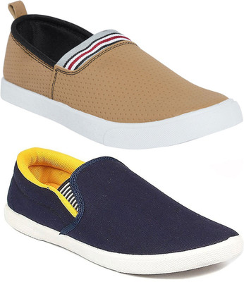 Long Walk Combo Pack of 2 Synthetic Slip on Slip On Sneakers For Men(Brown, Yellow
Long Walk Combo Pack of 2 Synthetic Slip on Slip On Sneakers For Men(Brown, Yellow