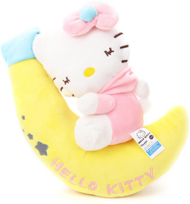 Hello Kitty light pink colour with Moon Plush 30 cm - 30 cm(Multicolor)