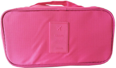 MOSH Hot Pink Travel Lingerie Organizer(Pink)