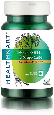 Healthkart Ginseng & Ginkgo Biloba(60 No)