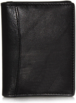 Wildland Men Black Genuine Leather Card Holder(6 Card Slots)