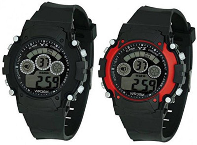 Talgo TG7LIGHTBKRD Digital Black And Red Dial And Black Rubber Strap (Combo of 2) Watch - For Boys
Talgo TG7LIGHTBKRD Digital Black And Red Dial And Black Rubber Strap (Combo of 2) Watch - For Boys