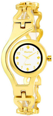 Wanton K-01P09 Golden white dial stylish strap bracelet watch for women Watch - For Girls
Wanton K-01P09 Golden white dial stylish strap bracelet watch for women Watch - For Girls