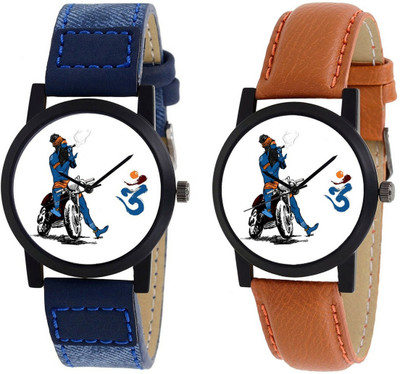 Nubela New Stylish Leather Strap Blue And Brown Color Round Shape Pack Of 2 Analog S1 Watch - For Men
Nubela New Stylish Leather Strap Blue And Brown Color Round Shape Pack Of 2 Analog S1 Watch - For Men