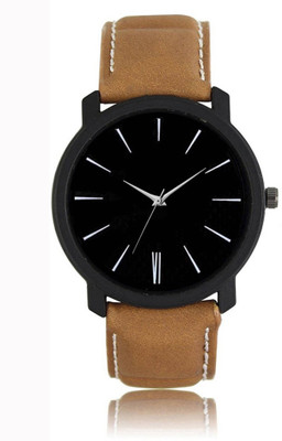 FabSale 503 Brown Leather Strap Couple Watch For Men And Women Watch - For Men