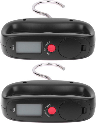 Xhaiden Black Digital Hanging |Pack of 2| Cylinder Luggage 50kg Weighing Scale(Black)