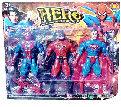 TALKING GANESHA Avengers Super Heroes 3 In 1 Action Figure Set with Projection Light 15 cms height - Gift Set for Your Kids - SPIDERMAN, BATMAN, SUPERMAN (Multicolor)(Multicolor)
TALKING GANESHA Avengers Super Heroes 3 In 1 Action Figure Set with Projection Light 15 cms height - Gift Set for Your Kids - SPIDERMAN, BATMAN, SUPERMAN (Multicolor)(Multicolor)