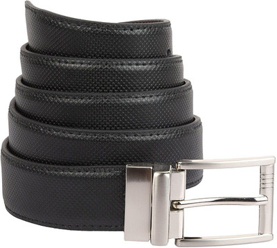 Cyclone Men Casual Black Genuine Leather Belt