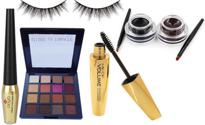 KASCN ORIGINAL HIGH QUALITY PROFESSIONAL EYESHADOW, MASCARA, EYE LESHISH ,BALCK AND BROWN , EYE LINER COMBO KIT FOR ALL SKIN TONE(Set of 1)
KASCN ORIGINAL HIGH QUALITY PROFESSIONAL EYESHADOW, MASCARA, EYE LESHISH ,BALCK AND BROWN , EYE LINER COMBO KIT FOR ALL SKIN TONE(Set of 1)