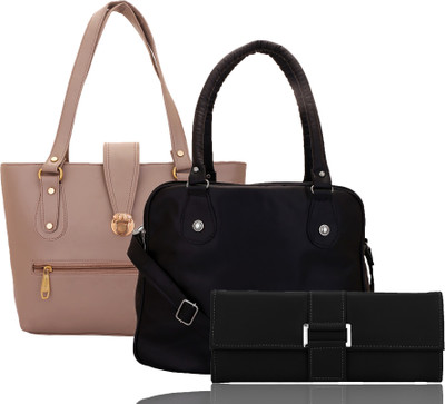 Lady bar Shoulder Bag(Black)