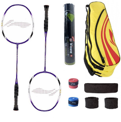 Li-Ning Combo of Q20 Badminton Racquet (2 Pcs.), Kit Bag, Grips & 3 Other Items Badminton Kit
Li-Ning Combo of Q20 Badminton Racquet (2 Pcs.), Kit Bag, Grips & 3 Other Items Badminton Kit