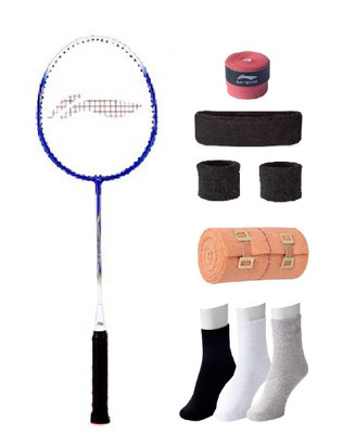 Li-Ning Combo of XP-707 Badminton Racquet, Grip & 4 Other items Badminton Kit