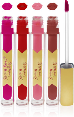 seven 7 seas cosmetics makeup long lasting love liquid matte lipstick Exclusve color d brown purple pink red set 0f 4(d brown,purple,pink,red)
seven 7 seas cosmetics makeup long lasting love liquid matte lipstick Exclusve color d brown purple pink red set 0f 4(d brown,purple,pink,red)
