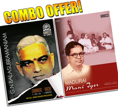 G.N.Balasubramaniam & Madurai Mani Iyer Audio CD Collector's Edition(Tamil, Telugu - G.N.Balasubramaniam, Madurai Mani Iyer)
G.N.Balasubramaniam & Madurai Mani Iyer Audio CD Collector's Edition(Tamil, Telugu - G.N.Balasubramaniam, Madurai Mani Iyer)