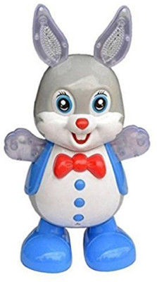 Toykart Rabbit with Music Flashing Lights and Real Dancing Action(Multicolor)