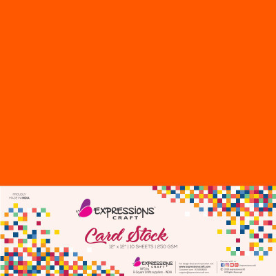 expressions craft stamps Cardsatock Plain 12x12 Multipurpose Paper(Set of 1, Orange)
expressions craft stamps Cardsatock Plain 12x12 Multipurpose Paper(Set of 1, Orange)
