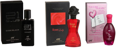 CFS Perfume CFS For You Perfume 40 ML + CFS 21 Club Code Black Perfume 40 ML + CFS Rose Lady Perfume 40 ML Perfume - 120 ml(For Men & Women)
CFS Perfume CFS For You Perfume 40 ML + CFS 21 Club Code Black Perfume 40 ML + CFS Rose Lady Perfume 40 ML Perfume - 120 ml(For Men & Women)