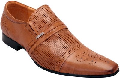 Pelle Albero AA181-K132.br. Slip On For Men(Tan, Brown