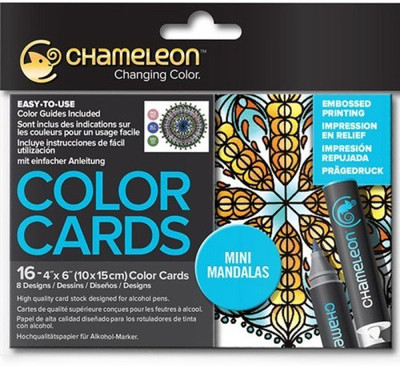 Chameleon CC0107 Color Cards Raised Print (Mini Mandalas) Sketch Pad(Multicolor, 16 Sheets)
Chameleon CC0107 Color Cards Raised Print (Mini Mandalas) Sketch Pad(Multicolor, 16 Sheets)