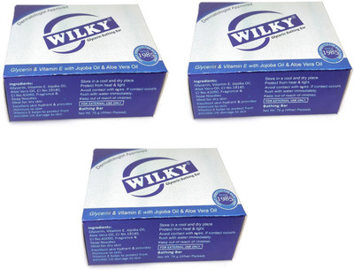 Wilky Glycerin Soap with Vitamin E, Jojoba Oil & Aloe Vera Oil, Bathing Bar 225 gm (Pack of 3)(225 g)
Wilky Glycerin Soap with Vitamin E, Jojoba Oil & Aloe Vera Oil, Bathing Bar 225 gm (Pack of 3)(225 g)