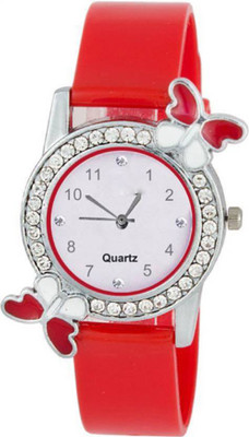 Happy Deals Red diamond studded attractive butterfly stylish women Watch - For Girls
Happy Deals Red diamond studded attractive butterfly stylish women Watch - For Girls