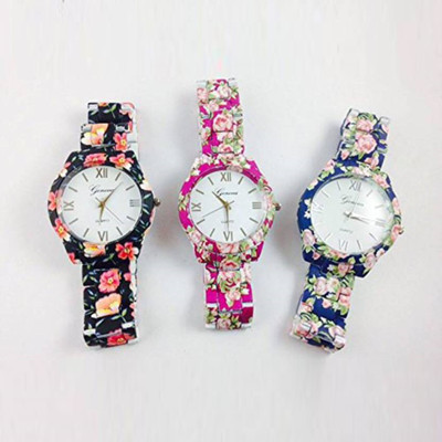SD SHOP beautiful combo of 3 Floral flower Watch - For Women & Girls Watch - For Women