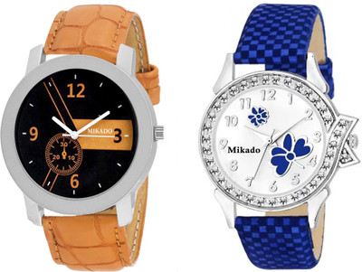 Mikado Unique Design Couple Analog watches combo for Women And Men Watch - For Men & Women
Mikado Unique Design Couple Analog watches combo for Women And Men Watch - For Men & Women