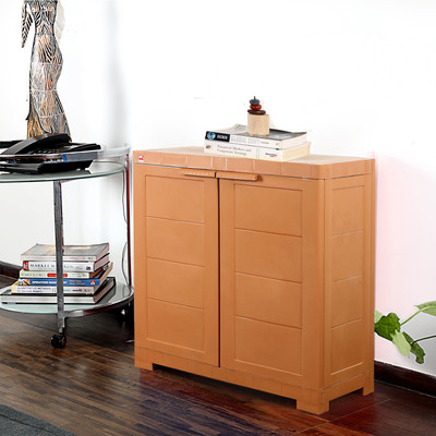 Cello Furniture Plastic Free Standing Chest of Drawers(Finish Color - Wood)