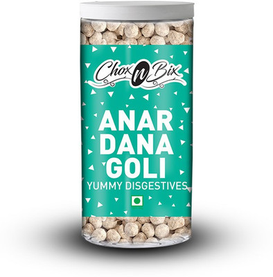 Chox N Bix Anar Dana Goli Dry Ginger, Dry Mango, Black pepper, Neembusat, Pomegranate Mouth Freshener(Pack of 3)
Chox N Bix Anar Dana Goli Dry Ginger, Dry Mango, Black pepper, Neembusat, Pomegranate Mouth Freshener(Pack of 3)