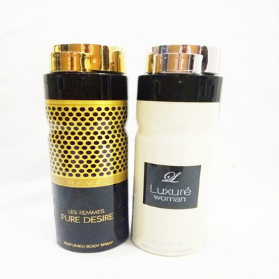 RAVE PURE DESIRE AND LUXURE WOMAN Perfume Body Spray - For Women(400 ml, Pack of 2)