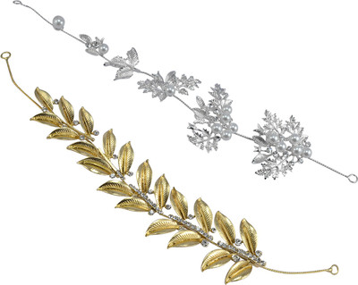 Saamarth Impex Wedding , Party Wear Leaf Desgin Silver & Golden Color Hair Band ,Hair Accessories Set Of 2 Hair Band(Multicolor)
Saamarth Impex Wedding , Party Wear Leaf Desgin Silver & Golden Color Hair Band ,Hair Accessories Set Of 2 Hair Band(Multicolor)