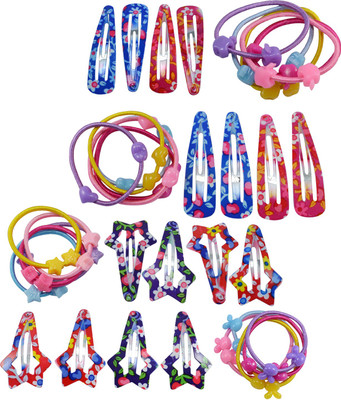 Saamarth Impex Multicolor Snap Clips With Rubber Band Hair Accessories Set 16 Clips With 20 Rubber Bands Hair Accessory Set(Multicolor)
Saamarth Impex Multicolor Snap Clips With Rubber Band Hair Accessories Set 16 Clips With 20 Rubber Bands Hair Accessory Set(Multicolor)