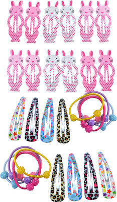 Saamarth Impex Printed Snap Clip With Rubber Band Hair Accessories Set For Girls & Woman 20 Clips & 10 Rubber Bands Hair Accessory Set(Multicolor)
Saamarth Impex Printed Snap Clip With Rubber Band Hair Accessories Set For Girls & Woman 20 Clips & 10 Rubber Bands Hair Accessory Set(Multicolor)