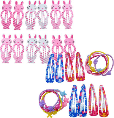 Saamarth Impex Printed Snap Clip With Rubber Band Hair Accessories Set For Girls & Woman 20 Clips & 10 Rubber Bands Hair Accessory Set(Multicolor)
Saamarth Impex Printed Snap Clip With Rubber Band Hair Accessories Set For Girls & Woman 20 Clips & 10 Rubber Bands Hair Accessory Set(Multicolor)