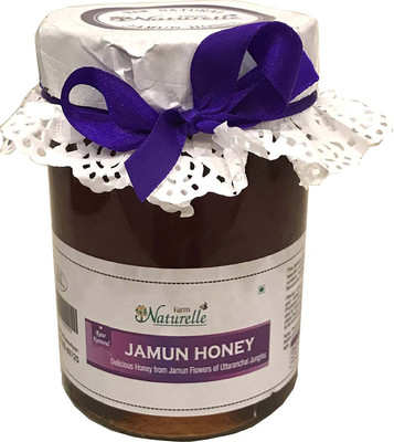 Farm Naturelle Pure Raw Natural Unheated Unprocessed Jamun Honey 815 Grams (815 g)