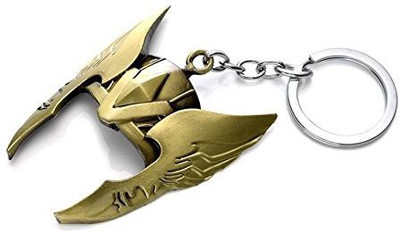 SALEBOX Thor Super Hero Helmet Gold Key chain Key Chain