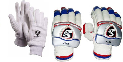 SG Combo of Two- One Pair of 'Test' Batting Gloves (Right Handed) and One Pair of 'Tournament' Inner Gloves (Men's) (Color On Availability)- Cricket Kit
SG Combo of Two- One Pair of 'Test' Batting Gloves (Right Handed) and One Pair of 'Tournament' Inner Gloves (Men's) (Color On Availability)- Cricket Kit