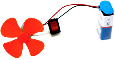 Muren Fan DC motor kit for basic electrical connection(Red)