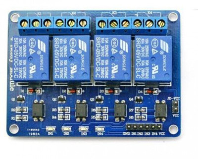 SunRobotics 4 CHANNEL 5V RELAY BOARD MODULE(Blue)