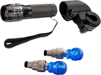 Asraw Zoomable Super Power LED Front Light and SKULL Shaped Motion Sensor Valve Cap Light LED Front Rear Light Combo(Multicolor)
Asraw Zoomable Super Power LED Front Light and SKULL Shaped Motion Sensor Valve Cap Light LED Front Rear Light Combo(Multicolor)